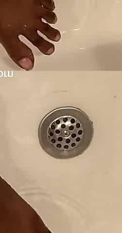 In the Bath Rubbing Washing My Feet