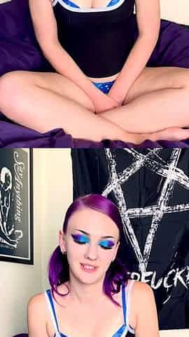 Teen solo anal masturbation