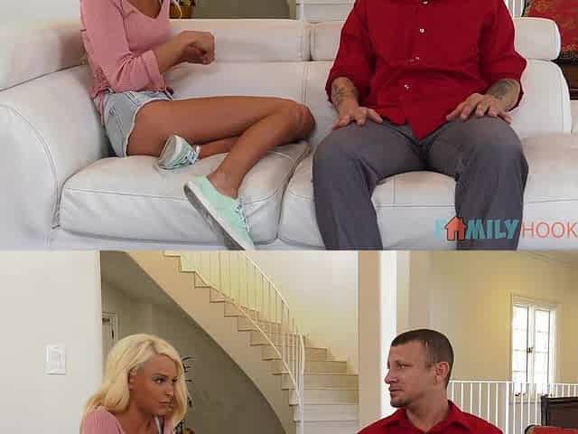 Emma Hix's Family Touch Turns into Sensual Blonde Heat
