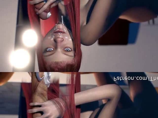 Hairjob Marvelous Redhead Teen with lengthy hair Spunk Fountain on hair