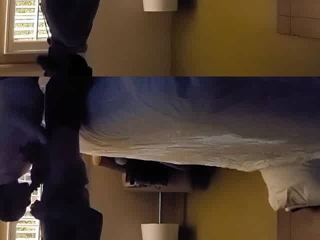 Large Schlong Uses Wife with Hotel Door Open