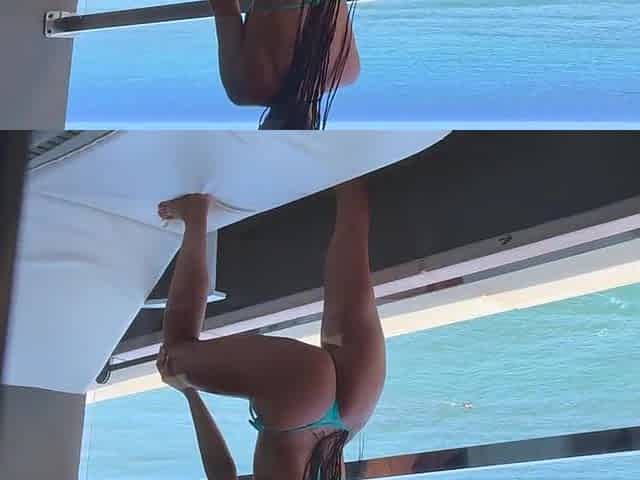Real Amateur Tanned Floozy needs a Admirable Screwing from the POOL Male