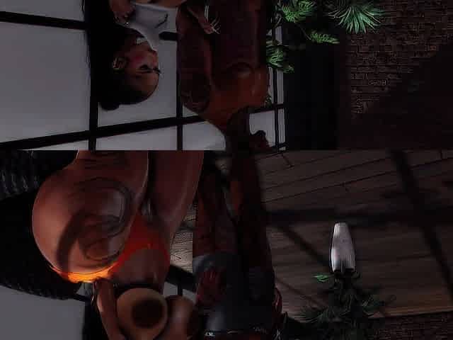 Chunky Butt Black Gets Screwed - Second Life -
