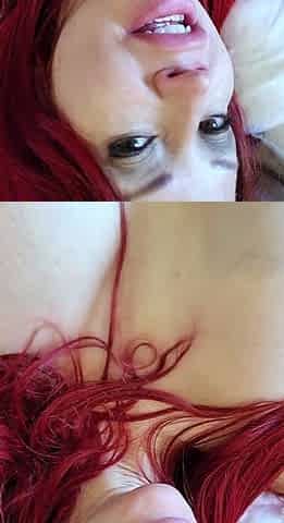 Great Big Boobs On Masturbating Redhead