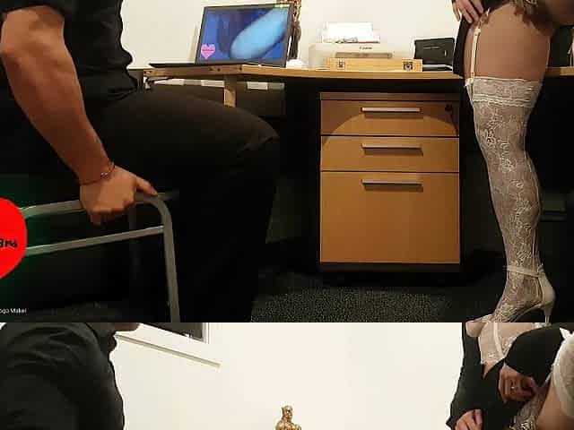 SECRETARY Catches BOSS Watching PORNHUB! - Makes Him CUM ON HER CLITORIS - Twist3dLov3rs