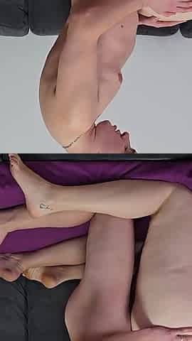 Hot Doggy Style - He Cums on Her Big Ass, Then Licks It Clean