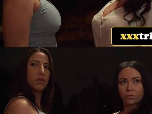 Double Trouble Brunettes Tempt Landlord for a Raw Midnight Three-some
