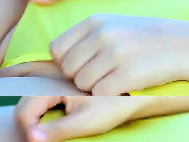 Petite Blonde Teen Girl Masturbates