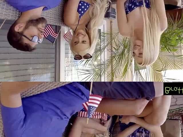 Hot Fourth Of July Threesome With Stepsis With Molly Mae And Emma Hix