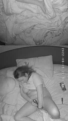 Despairing Wife Pleasures Herself Spy Web Camera