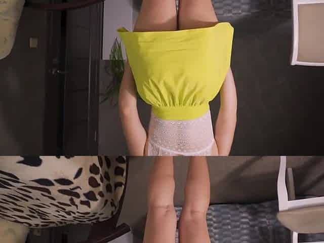 Hot Legs Tease In Short Petticoat And Heels