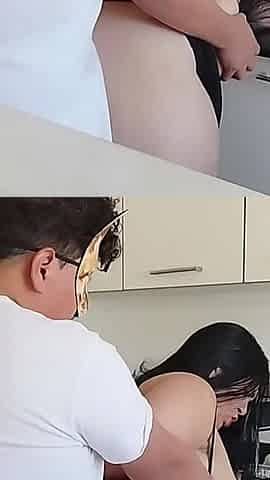 Stepmom Fucked in Kitchen