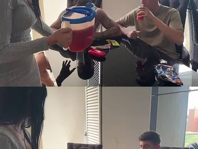 Rich Colombian Hotty Takes 2 Homeless Studs Home and Gives 'em Her Butt Anal D...