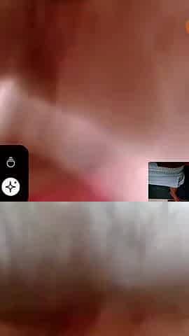 Cheating Married Ebony Slut Masturbating on Video Call