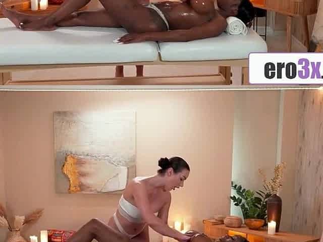 Oil-Drenched Black and Czech Harlots Digging Unfathomable in Every Other's Cunts