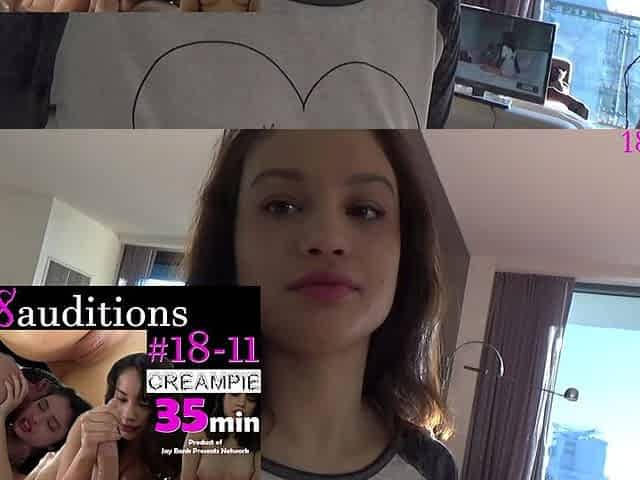 #18-12 Real 19yo PAWG Teen Creampie Amateur Audition with Liv Wild When She First Started for 18auditions