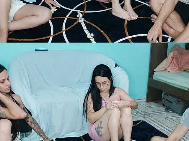 My Wife's Friend's Panties Show During the Game and It Gets Me Hard