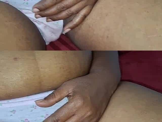 Oriental Aged Woman Relaxing at Home