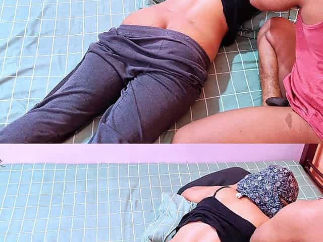 Beautiful Asian Friend Lets Me Release Stress by Fucking Her and Cumming Inside.