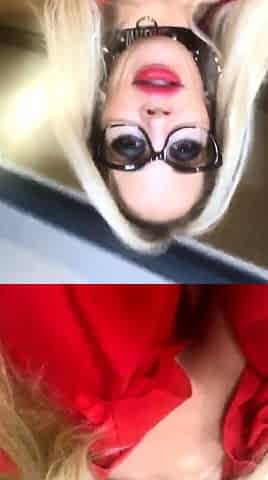 Sexy blonde babe with big boobs rides a dick