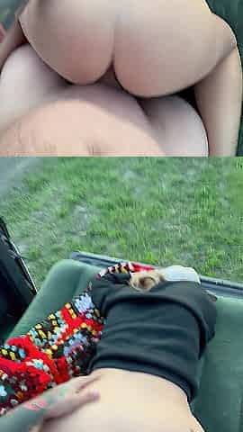 Pounding Vagina Outdoors