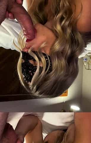 Homemade amateur blonde blowjob