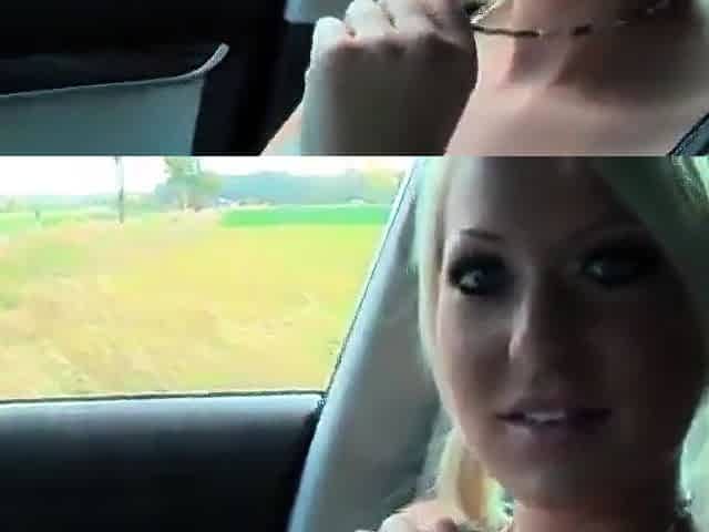 Deutsche Amateur-Blondine wird im Freien gefickt