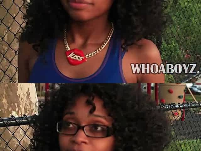 hot ebony cutie with a round booty likes bbc