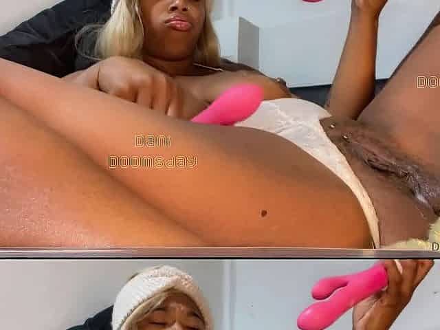 Tele Literaryvixe Dani Doomsday Super Sexy Black Squirt Vagina Play Session