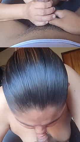 My girlfriend sucks my rod and tells me that babe wishes it in the booty