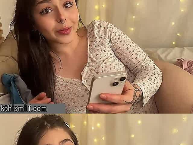 Stepdad asks his stepdaughter to share the bed and they end up having hot sex