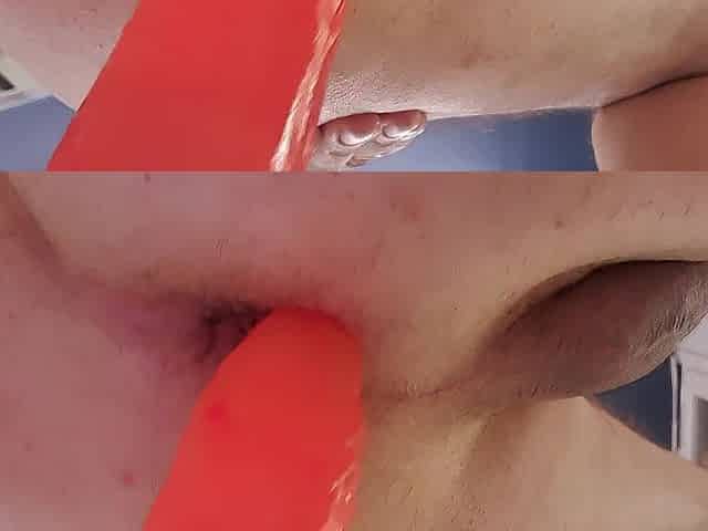 Gape of sissy
