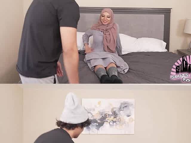 Arab Couple Brings In Big Dick Bull To Cuck Them