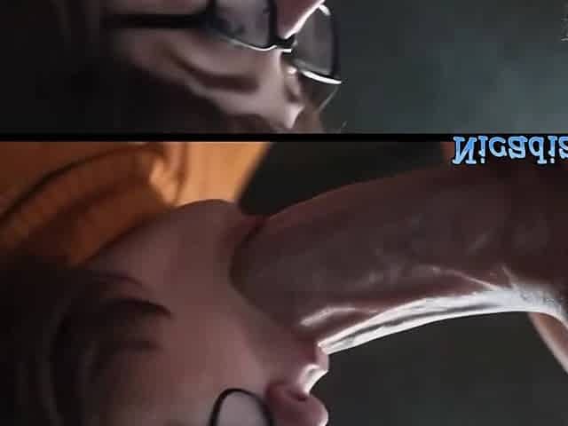 Scooby Doo AI Genrated Cosplay - Velma Filled With Large Penis