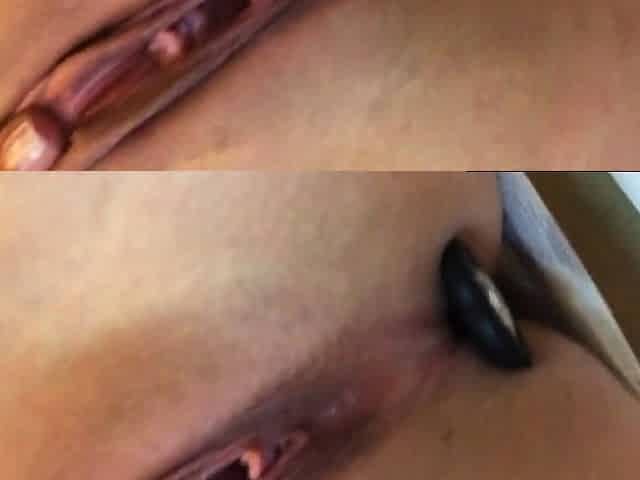 Blonde Russian Teen Masturbates in Public Toilet on Webcam