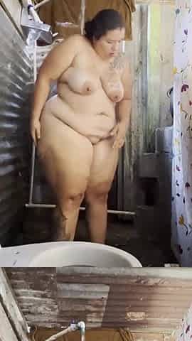 I shower in the public restroom and I touch myself during the time that showering.