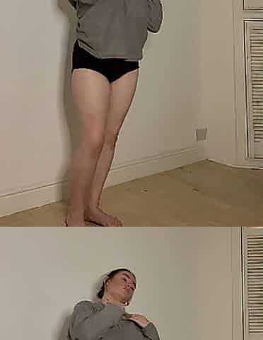 British college gal caught after dance practice