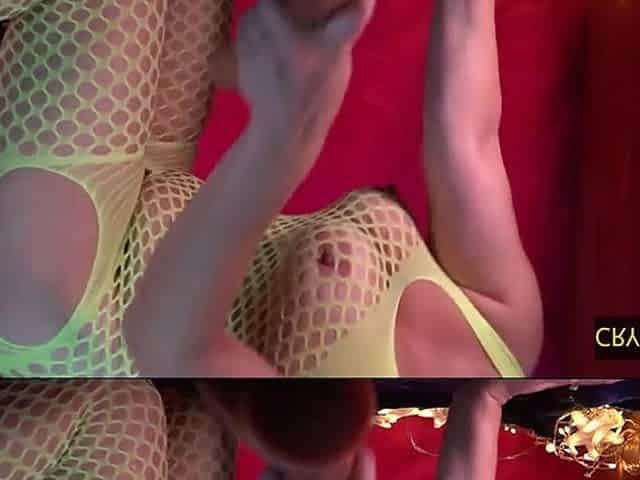 Masturbating with a Big Dildo in My Bodystocking