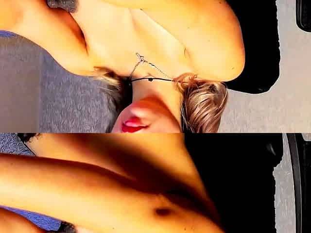 Big titted blonde milf solo toying