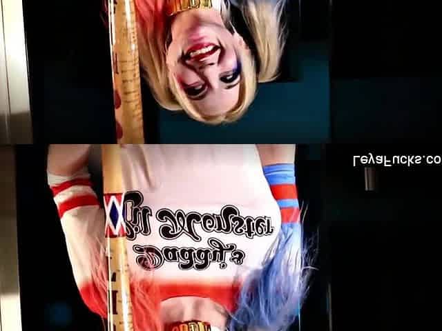 Harley Quinn Leya takes a large ebony dick in her booty