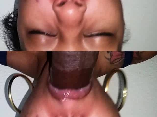 Wild ebony rides on big cock and lapdances