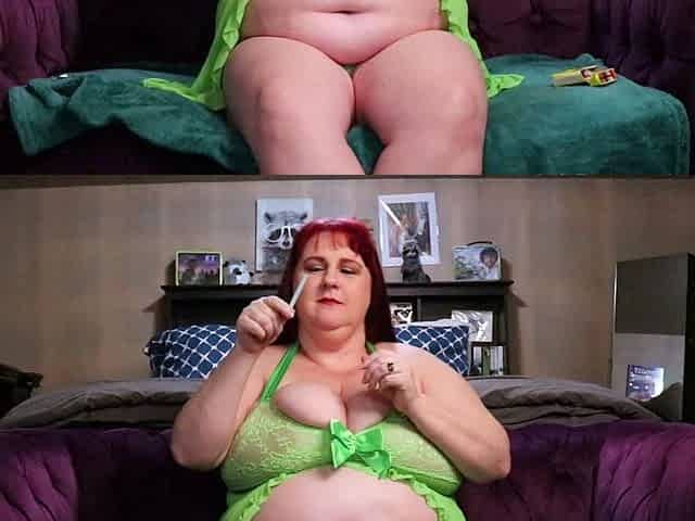 Redhead BBW with Big Boobs Blowjob Tittyjob Facial