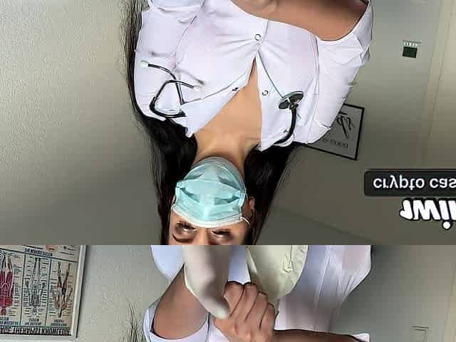 The Hottest Nurse Ever Forgot This babe Was at Work