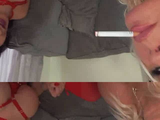Michelle Thorne and Nicole Du Papillon are smoking whores