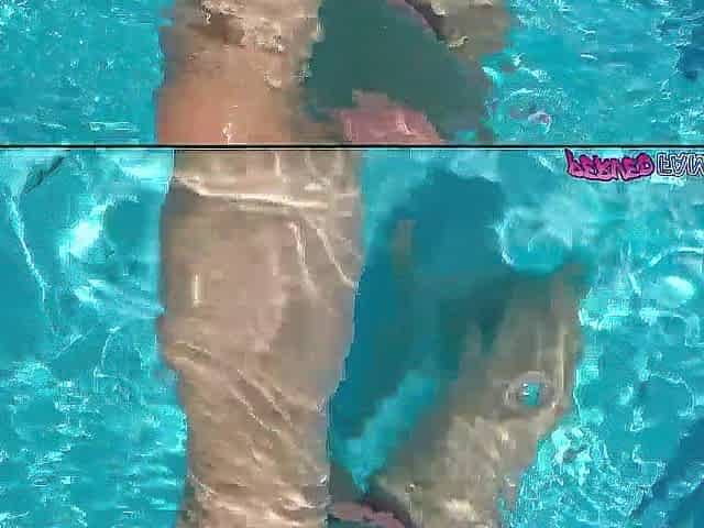 Holy fuck stepmom, I didn't think you'd fuck me by the pool!