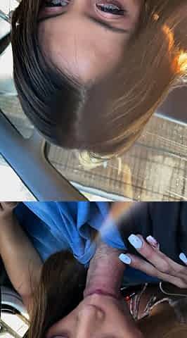 Asian girl fondled blowjobs and gave handjob
