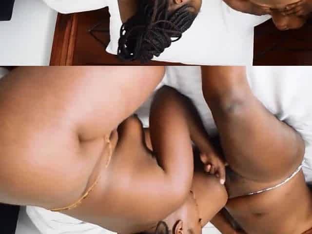 This BBW EBONY LESBIAN climbed on top