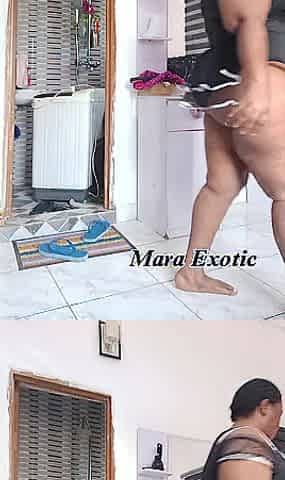 Abode Cleaning Black mother I'd like to fuck Routine - Clean with Mara Exotic