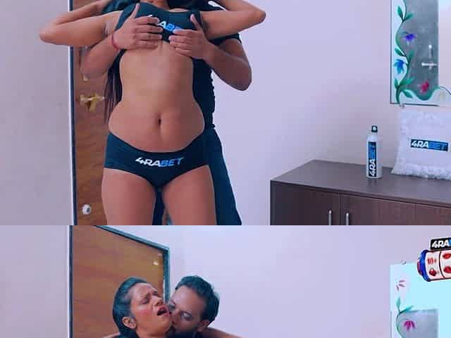 Horny step-mother-in-law invited her step-son at home for sex while her husband out of station