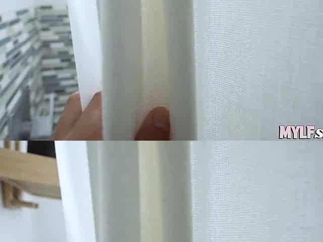 Accidentely walked on my busty stepmom taking a shower and she gave me a bj